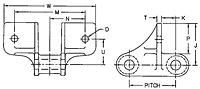 Dimensions<!--C 131-F2 Combination Chain-->