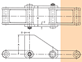 Dimensions<!--Cast Alloy Combination Chain - S1 Attachment-->